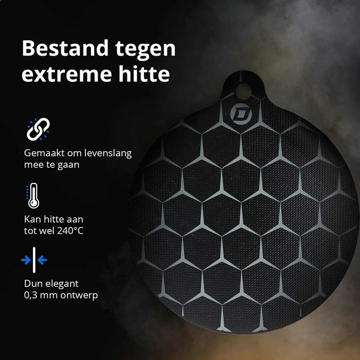 Dykemann® 4x Inductie Beschermingsmatten / Panbeschermers - Anti-slip & Bescherming Tot 240° - Kookplaat Beschermer - Inductie Matten - Zwart 8 Dykemann® 4x Inductie Beschermingsmatten / Panbeschermers - Anti-slip & Bescherming Tot 240° - Kookplaat Beschermer - Inductie Matten - Zwart - Afbeelding 8