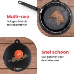 ®Calore - Inductie Beschermer - Pannenonderzetter - Set Van 4 - 22CM - Bestendig Tot 240 ºC - Siliconen - Zwart -Merkloos Winkel 1200x1200 6409