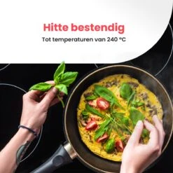 ®Calore - Inductie Beschermer - Pannenonderzetter - Set Van 4 - 22CM - Bestendig Tot 240 ºC - Siliconen - Zwart -Merkloos Winkel 1200x1200 6410
