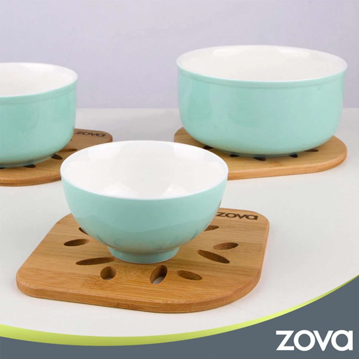 Zova 100% Bamboe - Pannen Onderzetters - Pannenbeschermers - Panonderzetters 3 Stuks 3 Zova 100% Bamboe - Pannen Onderzetters - Pannenbeschermers - Panonderzetters 3 Stuks - Afbeelding 3