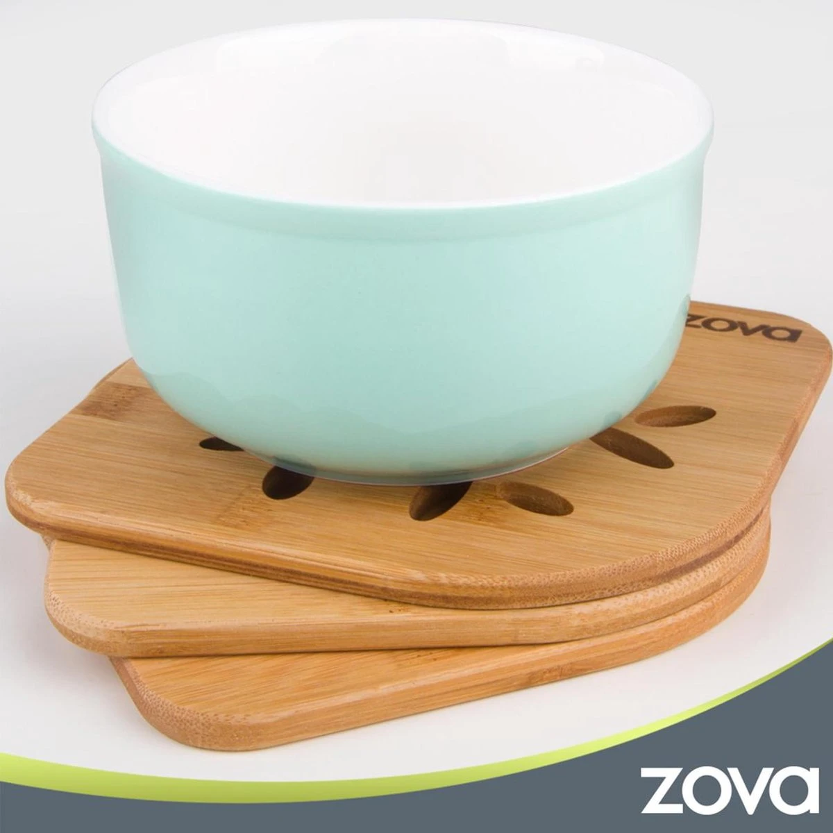 Zova 100% Bamboe - Pannen Onderzetters - Pannenbeschermers - Panonderzetters 3 Stuks 4 Zova 100% Bamboe - Pannen Onderzetters - Pannenbeschermers - Panonderzetters 3 Stuks - Afbeelding 4