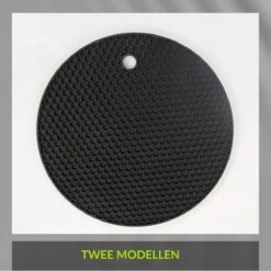 1FORME Pannenonderzetter Hittebestendig Tot 230° - EXCLUSIEF VERPAKT - 4 Stuks PREMIUM SILICONEN Zwart -Merkloos Winkel 1200x1200 6435