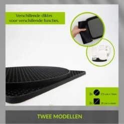 1FORME Pannenonderzetter Hittebestendig Tot 230° - EXCLUSIEF VERPAKT - 4 Stuks PREMIUM SILICONEN Zwart -Merkloos Winkel 1200x1200 6443