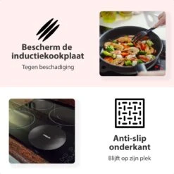 Chelio Inductie Beschermer Mat Voor Kookplaat 4x – Anti-slip & Bescherming Tot 240° - Afdekplaat Voor Kookplaat - Zwart -Merkloos Winkel 1200x1200 6464