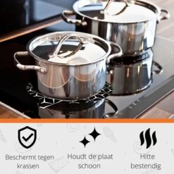 Louvera Inductie Beschermer Set – Afdekplaat Voor Kookplaat – 6 Stuks – Inductie Mat – Onderzetter - Rond - Rechthoek - Hittebestendig Tot 260 ºC -Merkloos Winkel 1200x1200 6484