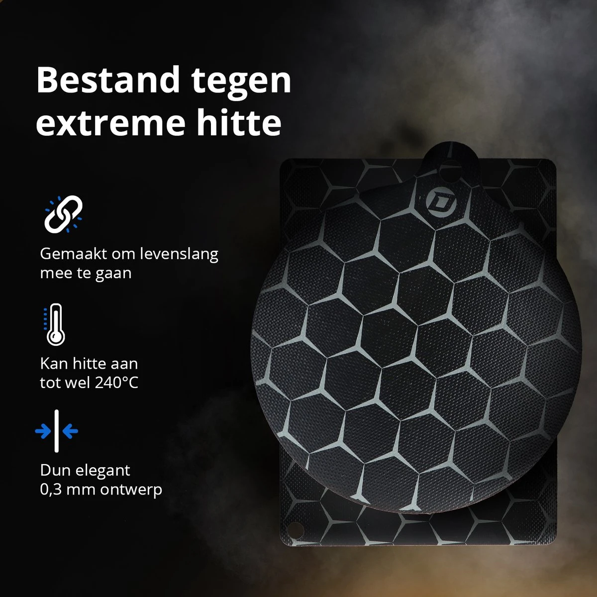 Dykemann® Inductie Beschermingsmatten / Panbeschermers - 4x Rond & 2x Rechthoek - Anti-slip & Bescherming Tot 240° - Kookplaat Beschermer - Inductie Matten - Zwart 4 Dykemann® Inductie Beschermingsmatten / Panbeschermers - 4x Rond & 2x Rechthoek - Anti-slip & Bescherming Tot 240° - Kookplaat Beschermer - Inductie Matten - Zwart - Afbeelding 4