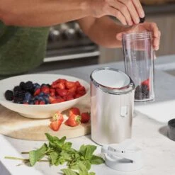 Cuisinart Cordless Blender RPB100E - Draadloze Blender To Go - Tot 8 Smoothies Draadloos - 450ml - Inclusief Drinkdeksel - Frosted Pearl -Merkloos Winkel 1200x1200 6588