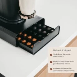 Kitchen Lab Co.® Capsule Houder Dolce Gusto, Nespresso En Nespresso Vertuo - Zwart - Max. 55 Capsules - Met Lade - Incl. Koffie Recepten E-boek -Merkloos Winkel 1200x1200 6612