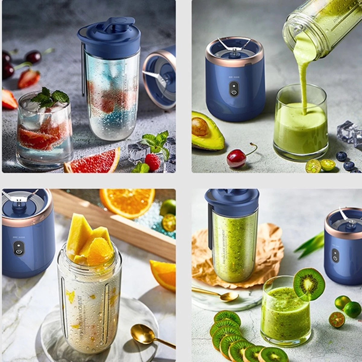 MagicBlender To Go - Draagbare Blender - Blauw - Oplaadbaar - Smoothiemaker To Go - Behoud Jouw Gezonde Voornemens - Maak Gemakkelijk En Snel Jouw Smoothies Voor Onderweg! - Met Extra Beker En Deksel 4 MagicBlender To Go - Draagbare Blender - Blauw - Oplaadbaar - Smoothiemaker To Go - Behoud Jouw Gezonde Voornemens - Maak Gemakkelijk En Snel Jouw Smoothies Voor Onderweg! - Met Extra Beker En Deksel - Afbeelding 4