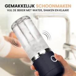 Blend In - Blender To Go - Smoothie Maker - Oplaadbare Mini Blender - Smoothies & Shakes - Draadloos & Draagbaar - Fruit Mixer - USB Oplaadbaar - 350ML - Navy Blauw -Merkloos Winkel 1200x1200 6645