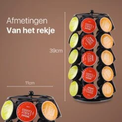 Capsulehouder - Capsulehouders Dolce Gusto - 35 Cups - Draaibaar - Koffiecups Houder - Zwart -Merkloos Winkel 1200x1200 6659