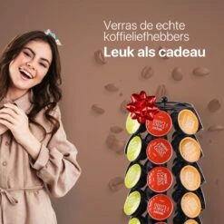 Capsulehouder - Capsulehouders Dolce Gusto - 35 Cups - Draaibaar - Koffiecups Houder - Zwart -Merkloos Winkel 1200x1200 6661