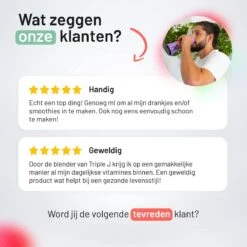 Triple J® Blender To Go - Draagbare Blender - Smoothie Beker - Mini Blender - USB Oplaadbaar - 380ml – Groen -Merkloos Winkel 1200x1200 6686