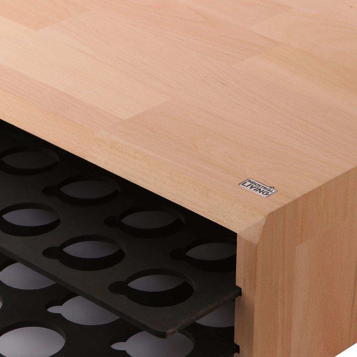 Industrial Living Capsulehouder Met Lade - Dolce Gusto Capsule Houder Van Hout - 15X34X44 Cm - Cuphouder Geschikt Voor 60 Capsules - Cup Dispenser Koffie Capsule - Koffiehouder Koffiecapsules - Koffiecups Accessoires 3 Industrial Living Capsulehouder Met Lade - Dolce Gusto Capsule Houder Van Hout - 15X34X44 Cm - Cuphouder Geschikt Voor 60 Capsules - Cup Dispenser Koffie Capsule - Koffiehouder Koffiecapsules - Koffiecups Accessoires - Afbeelding 3