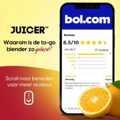 JUICER™ Original Smoothie Maker / Compact Blender - Draagbare Blender Op Batterij / Accu – USB Oplaadbare Draagbare Mini Blender To Go – 350ml - Wit -Merkloos Winkel 1200x1200 6729