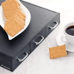 Navaris Espresso Capsulehouder Met Lades - Koffiecuphouder Met 3 Lades - Opbergbox Geschikt Voor Nespresso Cups - 48 Koffiecups - Zwart -Merkloos Winkel 1200x1200 6746