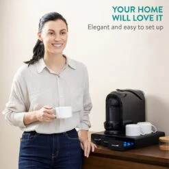 Navaris Espresso Capsulehouder Met Lades - Koffiecuphouder Met 3 Lades - Opbergbox Geschikt Voor Nespresso Cups - 48 Koffiecups - Zwart -Merkloos Winkel 1200x1200 6749