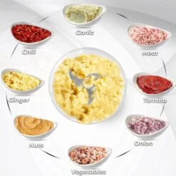 Draagbare USB Foodprocessor - Oplaadbare Keukenmixer - 250 ML Capaciteit - Geschikt Voor Babyvoeding , Groente En Smoothie - Mini Blender - Blender To Go - Voor Onderweg -Merkloos Winkel 1200x1200 6802