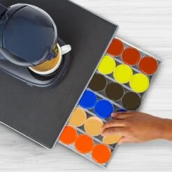 KitchenBrothers Capsulehouder - Met Lade - Dolce Gusto - 36 Cups - Zwart/Zilver -Merkloos Winkel 1200x1200 6828