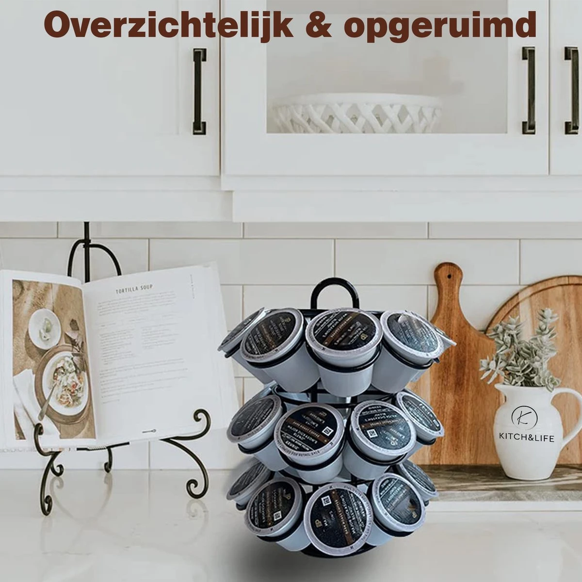 Kitch&Life Dolce Gusto Capsulehouder - 27 Cups - Koffiecups Houder 2 Kitch&Life Dolce Gusto Capsulehouder - 27 Cups - Koffiecups Houder - Afbeelding 2