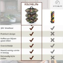 Kitch&Life Dolce Gusto Capsulehouder - 27 Cups - Koffiecups Houder 15 Kitch&Life Dolce Gusto Capsulehouder - 27 Cups - Koffiecups Houder -Merkloos Winkel 1200x1200 6853