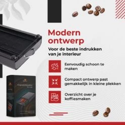 Capsulehouder Met Lade Nespresso - Cups Houder Voor 50 Koffie Capsules - Capsulehouders - RVS - Zwart -Merkloos Winkel 1200x1200 6864