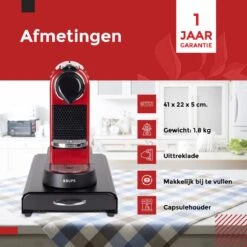 Capsulehouder Met Lade Nespresso - Cups Houder Voor 50 Koffie Capsules - Capsulehouders - RVS - Zwart -Merkloos Winkel 1200x1200 6865