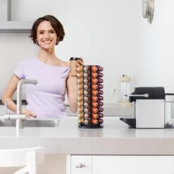 Capsulehouder Voor 80 Nespresso Koffiecups - Nespresso Cups - Koffiecups Houder - 360º Draaibaar Zwart 17 Capsulehouder Voor 80 Nespresso Koffiecups - Nespresso Cups - Koffiecups Houder - 360º Draaibaar Zwart -Merkloos Winkel 1200x1200 6888