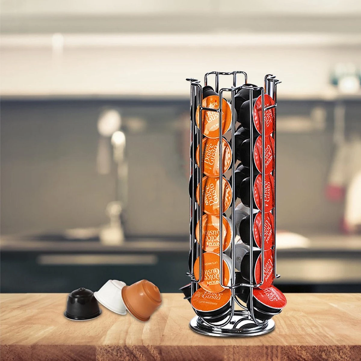 Dolce Gusto Cuphouder - Dolce Gusto Capsulehouder - Dolce Gusto - Capsulehouder Dolce Gusto - Draaibaar - Koffie - Zilver - 24 Capsules 5 Dolce Gusto Cuphouder - Dolce Gusto Capsulehouder - Dolce Gusto - Capsulehouder Dolce Gusto - Draaibaar - Koffie - Zilver - 24 Capsules - Afbeelding 5