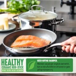 GreenChef Profile Plus Koekenpan 28cm - Zilverkleurig - Inductie - PFAS-vrij 12 GreenChef Profile Plus Koekenpan 28cm - Zilverkleurig - Inductie - PFAS-vrij -Merkloos Winkel 1200x1200 696