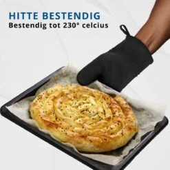 Westerhof Premium Ovenwanten – Siliconen Ovenhandschoenen - Bescherming Tot 230°C– Hittebestendig-Zwart -Merkloos Winkel 1200x1200 7