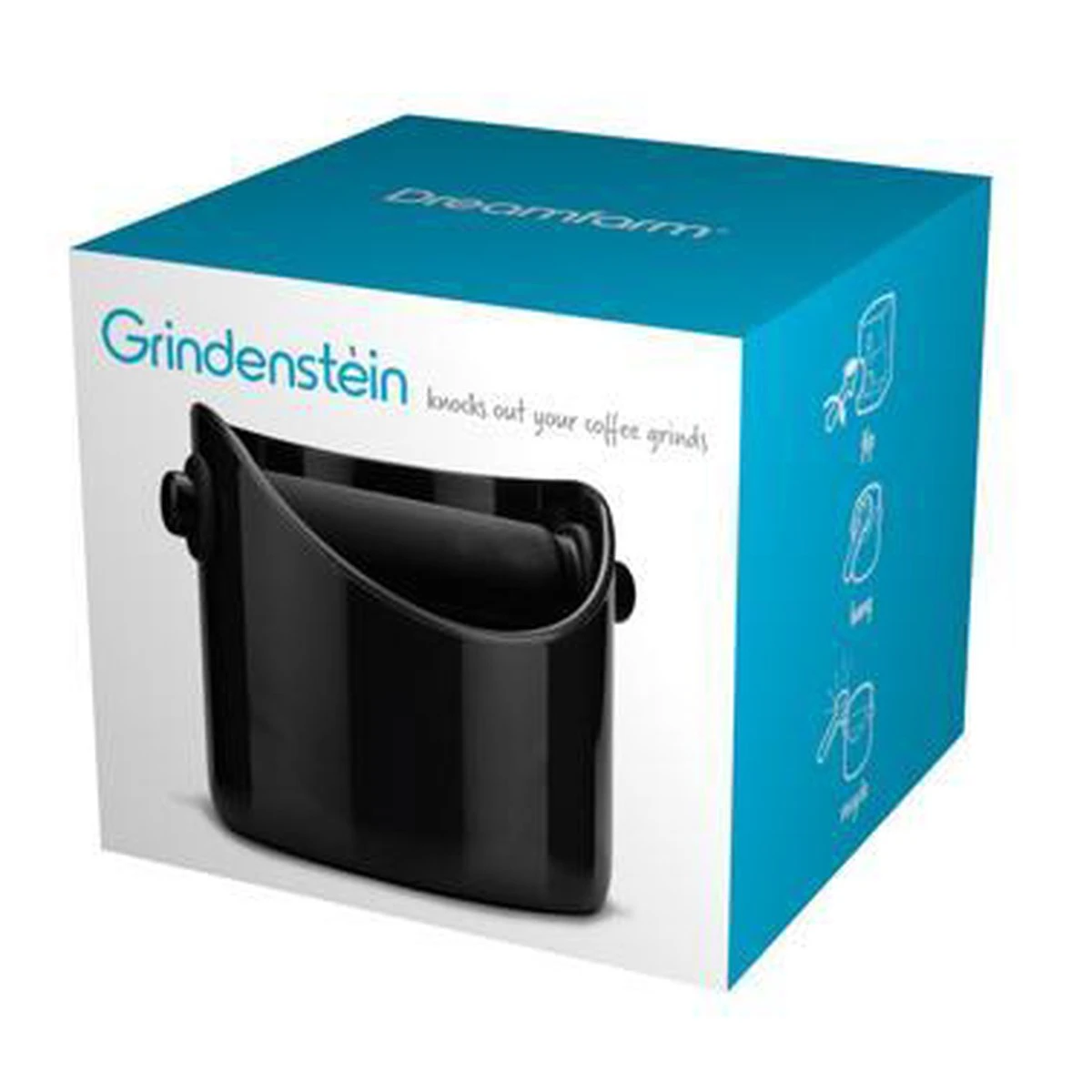 Dreamfarm Grindenstein Afklopbak - Zwart - Kunststof 2 Dreamfarm Grindenstein Afklopbak - Zwart - Kunststof - Afbeelding 2