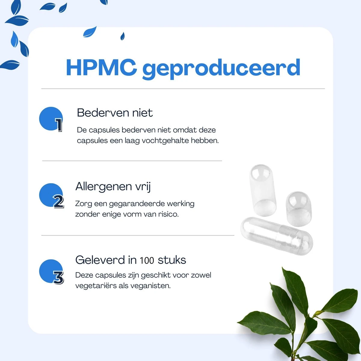 Christian Deluxe - 100 Stuks Lege Capsules - MAAT 2 - Vegetarische Capsules 3 Christian Deluxe - 100 Stuks Lege Capsules - MAAT 2 - Vegetarische Capsules - Afbeelding 3
