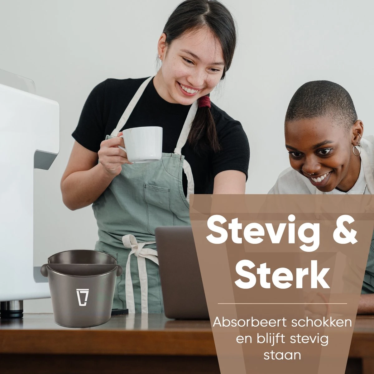 Leonomics Uitklopbak Voor Koffie En Espresso – Knockbox Van Ecologisch En Duurzaam Materiaal – Afklopbak Met Antislip Ring 6 Leonomics Uitklopbak Voor Koffie En Espresso – Knockbox Van Ecologisch En Duurzaam Materiaal – Afklopbak Met Antislip Ring - Afbeelding 6