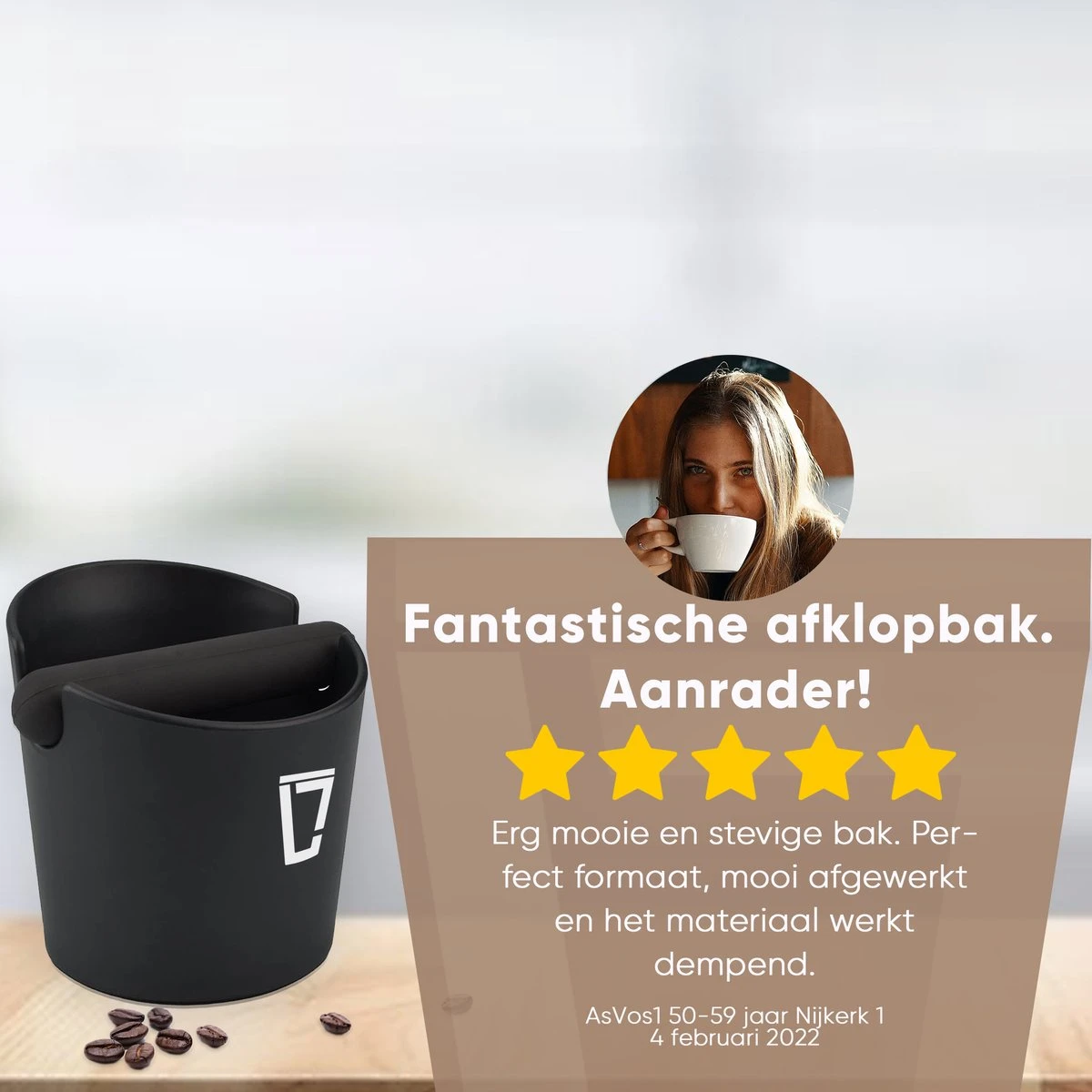 Leonomics Uitklopbak Voor Koffie En Espresso – Knockbox Van Ecologisch En Duurzaam Materiaal – Afklopbak Met Antislip Ring 8 Leonomics Uitklopbak Voor Koffie En Espresso – Knockbox Van Ecologisch En Duurzaam Materiaal – Afklopbak Met Antislip Ring - Afbeelding 8