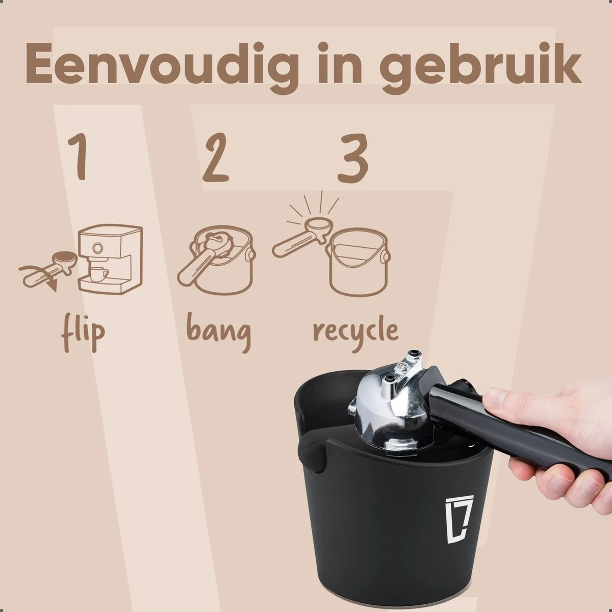 Leonomics Uitklopbak Voor Koffie En Espresso – Knockbox Van Ecologisch En Duurzaam Materiaal – Afklopbak Met Antislip Ring 9 Leonomics Uitklopbak Voor Koffie En Espresso – Knockbox Van Ecologisch En Duurzaam Materiaal – Afklopbak Met Antislip Ring - Afbeelding 9