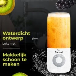 Swissl Blender To Go – Draadloze Smoothie Maker - Draagbare Mini Blender - Juicer - Wit -Merkloos Winkel 1200x1200 7120