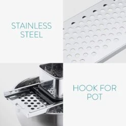 Navaris Handige Spätzlerasp Van Rvs - Spätzle Maker - Rasp Om Spaetzle Mee Te Maken - Met Comfortabele Handgreep - Vaatwasserbestendig -Merkloos Winkel 1200x1200 7138