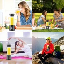 Blend !T Draagbare Mini Blender To Go - Portable Smoothie Maker - Draadloos - USB-oplaadbaar - 500 ML - Zwart -Merkloos Winkel 1200x1200 7162