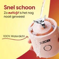 JUICER™ Original Smoothie Maker / Compact Blender - Draagbare Blender Op Batterij / Accu – USB Oplaadbare Draagbare Mini Blender To Go – 350ml - Pink -Merkloos Winkel 1200x1200 7177