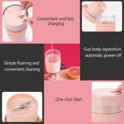 Royalty Line Mini Blender - Smoothie Maker - Compact Blender - Oplaadbare Blender - Accu – USB Oplaadbare Draagbare Mini Blender To Go – Mixer - 350ml - Mint Groen- Ideaal Voor De Zomerdagen -Merkloos Winkel 1200x1200 7182