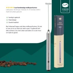 Vienna Coffee Melkopschuimer Electrisch - Handmatig - Incl Batterijen - Melkschuimer - Milk Frother - RVS -Merkloos Winkel 1200x1200 7198