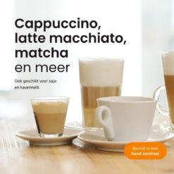 Vienna Coffee Melkopschuimer Electrisch – Handmatig – 2 Opschuimers – Oplaadbaar – 2 Snelheden – Milk Frother -Merkloos Winkel 1200x1200 7222