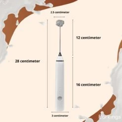 Premium Melkopschuimer Earkings - Melkschuimer Oplaadbaar Met Meegeleverde USB Kabel - Inclusief 2 Opzetstukken - Melkopschuimer Elektrisch Wit -Merkloos Winkel 1200x1200 7231