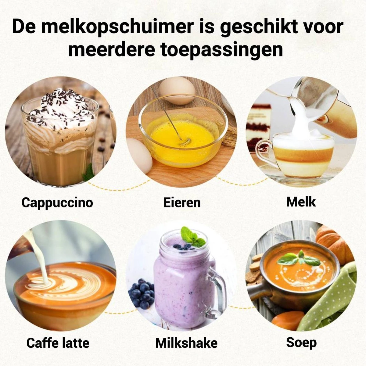 Perow Elektrische Melkopschuimer - Handmatige Melkschuimer - Melkopklopper - Zilver - RVS - Inclusief Batterijen 9 Perow Elektrische Melkopschuimer - Handmatige Melkschuimer - Melkopklopper - Zilver - RVS - Inclusief Batterijen - Afbeelding 9