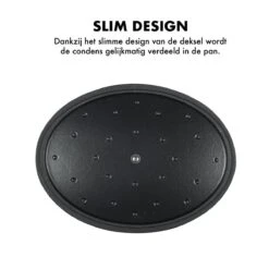 MOA Gietijzeren Braadpan - Inhoud 4,7 Liter - 29CM - Ovaal - Alle Warmtebronnen - Ook Voor Inductie - Gewicht 5,7 Kg - Zwart - C29B -Merkloos Winkel 1200x1200 772