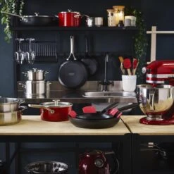 KitchenAid Stainless Steel Hapjespan Met Glazen Deksel ø28cm - RVS - Inductie - Anti-aanbak -Merkloos Winkel 1200x1200 834