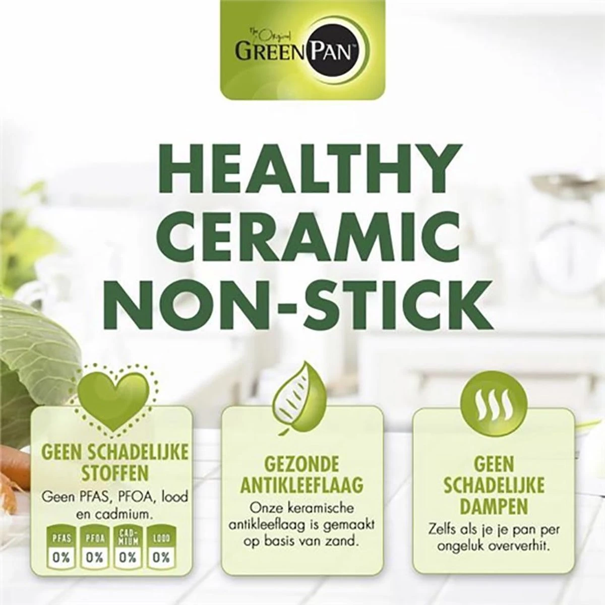 BK Greenpan Keramische Antikleef Pannenset 5-delig - Inductie - Greenpan - Pan - Mat - Koken - Keuken - RVS Pan - Pannenset - Anti Aanbak 2 BK Greenpan Keramische Antikleef Pannenset 5-delig - Inductie - Greenpan - Pan - Mat - Koken - Keuken - RVS Pan - Pannenset - Anti Aanbak - Afbeelding 2