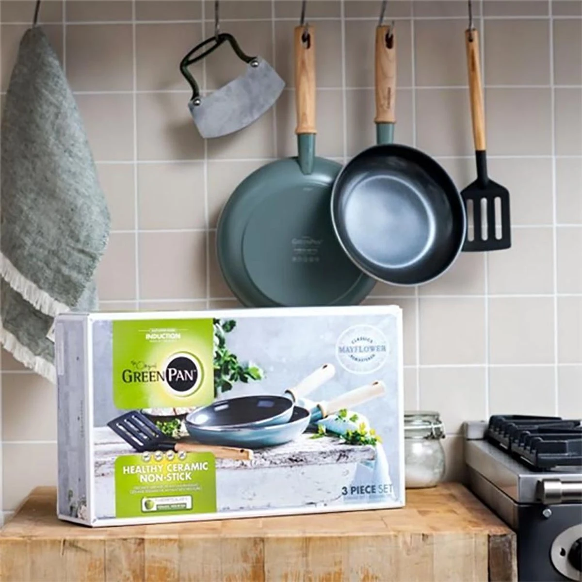 BK Greenpan Keramische Antikleef Pannenset 5-delig - Inductie - Greenpan - Pan - Mat - Koken - Keuken - RVS Pan - Pannenset - Anti Aanbak 6 BK Greenpan Keramische Antikleef Pannenset 5-delig - Inductie - Greenpan - Pan - Mat - Koken - Keuken - RVS Pan - Pannenset - Anti Aanbak - Afbeelding 6