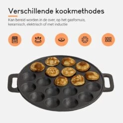 Ocina Poffertjespan – Combo Pack – 19 Poffertjes – Poffertjesmaker – Poffertjespan Inductie – Poffertjespan Electrisch – Gietijzeren Pan - Inclusief Doseerfles, Handvaten, 6x Poffertjesvorken En Invetkwast – Gratis Receptenboek 13 Ocina Poffertjespan – Combo Pack – 19 Poffertjes – Poffertjesmaker – Poffertjespan Inductie – Poffertjespan Electrisch – Gietijzeren Pan - Inclusief Doseerfles, Handvaten, 6x Poffertjesvorken En Invetkwast – Gratis Receptenboek -Merkloos Winkel 1200x1200 865
